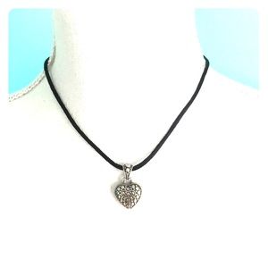 Sterling silver Heart pendant necklace